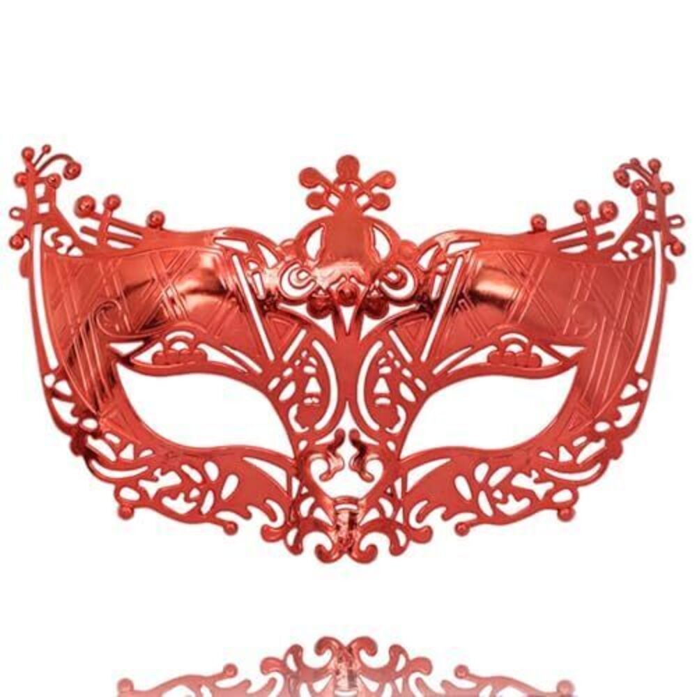 4288 Black Masquerade Masks Gold Costume Party Masks Simple Party Mask Red